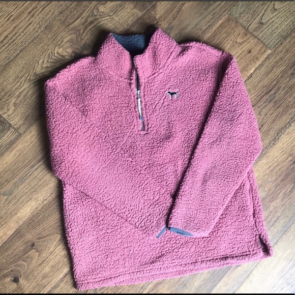 PINK Victoria's Secret Sweaters - Pink sherpa sweatshirt